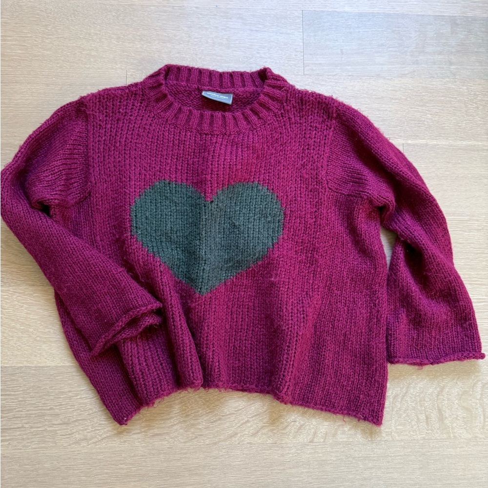 Wooden Ships sweater with heart